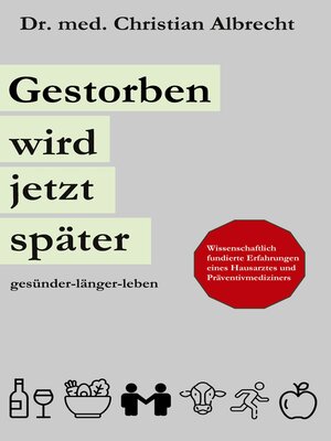 cover image of Gestorben wird jetzt später